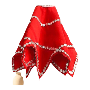 手绢花东北秧歌舞蹈专业手绢广场扭秧歌红手帕考级麻纱专用八角巾