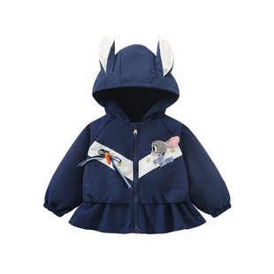 sesameclub女童春装2026新款外套洋气兔子警官儿童衣服超可爱上衣
