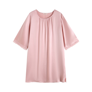 罗丝美16004真丝睡衣女高级感桑蚕丝性感可外穿家居服睡裙女