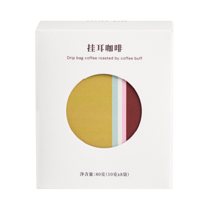 CoffeeBuff精品挂耳氮气保鲜阿拉比卡多风味混合装滤泡黑咖啡80g