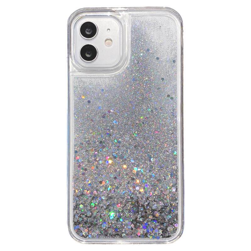 15繁星银流沙闪粉适用iPhone14promax手机壳苹果16透明壳13软硅胶16女15pro高级感亮晶晶16pm苹果