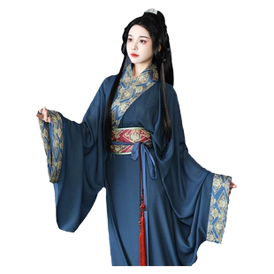 【如梦霓裳丨蒹葭】原创传统战国袍汉服女直裾曲裾春秋季气质国风