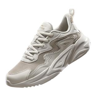 鸿星尔克川流2.0新款女子老爹鞋冬季新款透气软底百搭网面休闲鞋