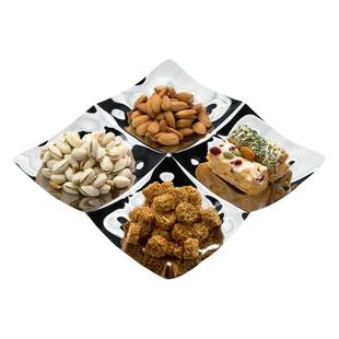 摩登MODERN欧式餐桌水果盘创意轻奢小吃碟糖果干果坚果分格托盘