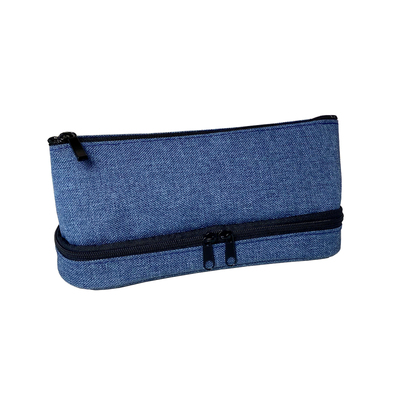 日本品牌双层多功能帆布笔袋笔盒