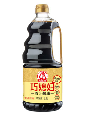 巧媳妇原汁酱油大瓶装炒菜佐餐卤炖酿造生抽酱油家用未添加味精