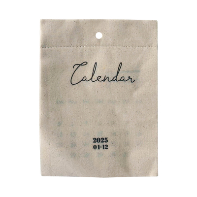 文艺棉布日历设计感挂历装饰摆件