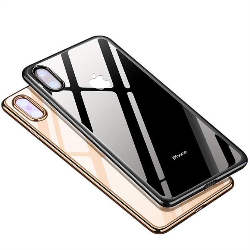 新金色适用iPhonexs max苹果x手机壳防摔女透明16Pro超薄xs男XR潮IP15Promax裸机手感iPhon