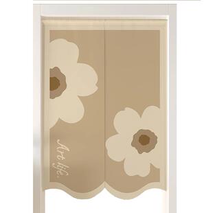 门帘卧室厨房隔断帘半帘挂帘厕所卫生间隐私遮挡帘半帘家用免打孔