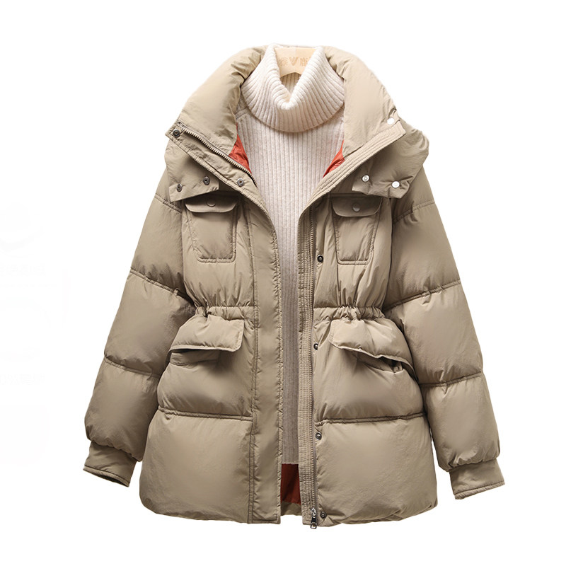 短款羽绒服品牌收腰显瘦韩版连帽