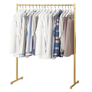 服装店衣架展示架落地中岛单杆式