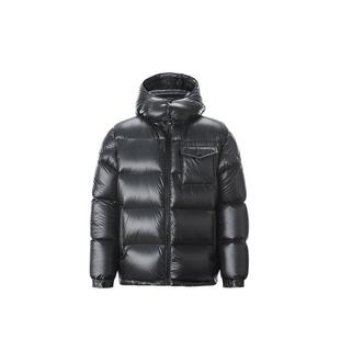 【新疆鹅绒系列】比音勒芬2025冬季新款男士连帽羽绒服亮面面包服