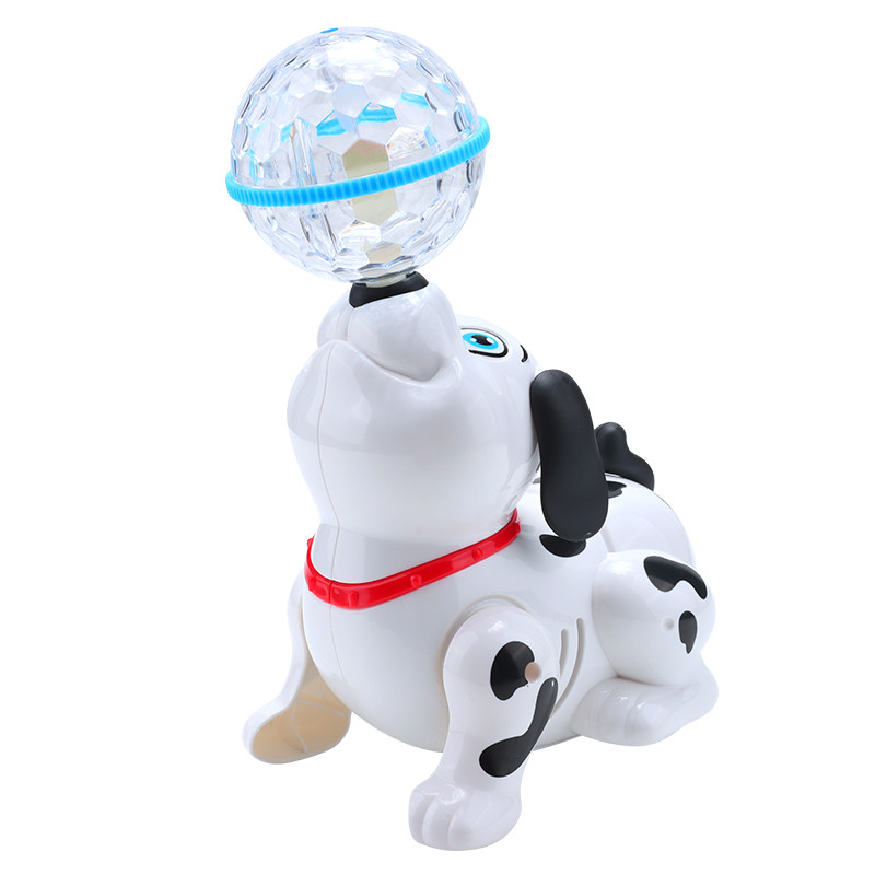 海狮顶球旋转小狗发光宝宝玩具