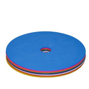 平面标志碟圆形标志盘足球训练标志物软式标志碟数字地垫地标号码