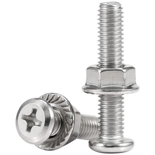 304不锈钢倒边十字斜平头斜边不锈钢螺丝螺母大全M2M3M4M5M6M8M10