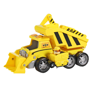 汪汪队套装玩具汪汪队立大功救援巴士小砾挖掘机推土机工程车