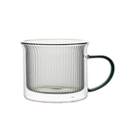 大容量加厚双层隔热玻璃咖啡杯耐热防爆耐高温马克杯办公室水杯子