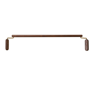 北美黑胡桃木实木墙角衣服收纳架