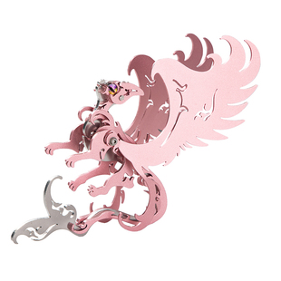 钢魔客神兽青龙白虎3D金属拼图天蝎座DIY手工拼装模型玩具梦麋狼