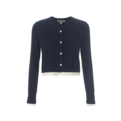 wanatry绵羊毛休闲学院风针织衫