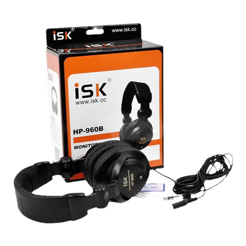 ISK HP-960B头戴式监听耳机DJ录音棚电子琴耳麦直播主播返听喊麦