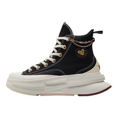 匡威帆布鞋男女同款高帮增高