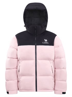 骆驼户外羽绒服男女款排骨面包服2026冬加厚保暖连帽三防短款鸭绒