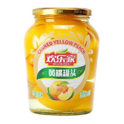 欢乐家新鲜黄桃零食水果罐头900g