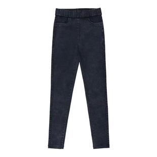 2025秋冬新款黑色小脚铅笔裤女加绒加厚紧身打底裤魔术裤仿牛仔裤