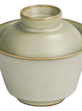 汝窑泡茶碗周泽堂粉青