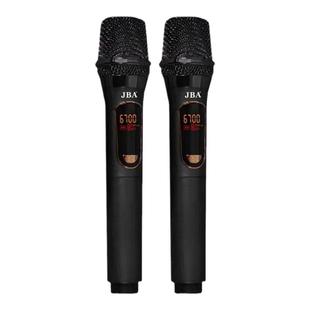 JBA一拖二无线话筒家用k歌麦克风唱歌户外卡拉OK专业手持会议通用