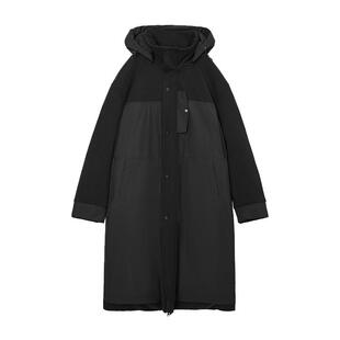 【储格】加长加厚大羽绒服男中长款异质拼接男士冬季新款外套上衣