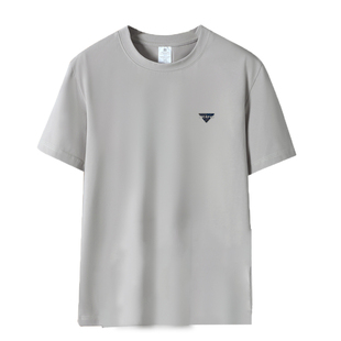 男款纯棉弹力短袖打底衫胖子肥佬宽松休闲圆领运动休闲跑步衣服夏