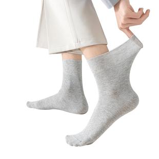 恒源祥纯棉松口袜子男士老人秋冬棉袜中筒大码老年人夏季薄款长袜