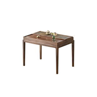 新中式轻奢实木家用阳台收纳小茶台茶桌2025新款高端客厅小型家用