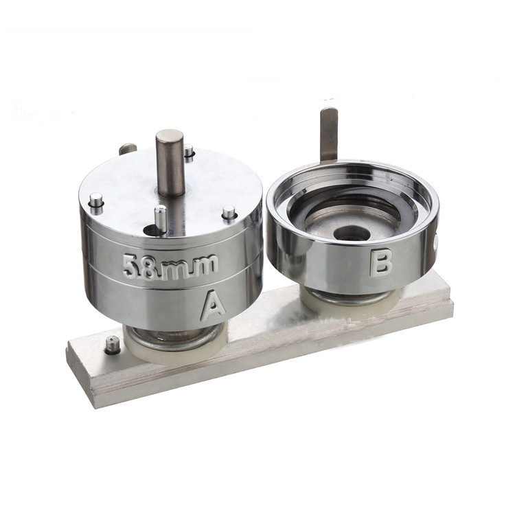 2号徽章机带金属切刀模具耗材套装台式吧唧徽章制作工具压卡机