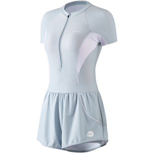 361泳衣女款连体保守2026新款显瘦遮肚游泳馆专用大码胖mm泳装