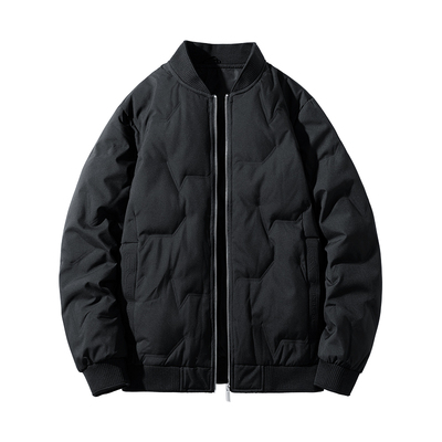 康博棒球夹克男士羽绒秋冬厚外套