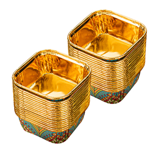 纸杯蛋糕包装盒一次性方形纸托盒烘焙面包枣糕模具杯子烤箱专用杯