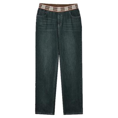 长裤松紧腰微弹羽绒裤