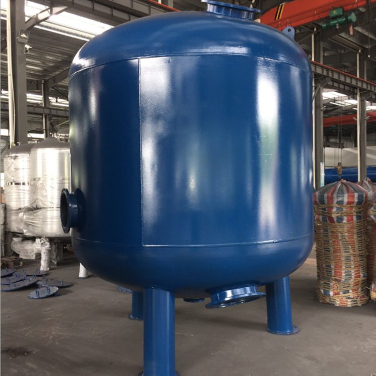 石英砂活性炭多介质浅层砂过滤器 管式冲洗活性炭过滤罐