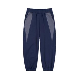 EBAER儿童运动裤2026春装新款男童休闲裤户外抑菌裤子拼接卫裤