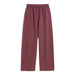 蒲PUKKA 春新品女裤春装松弛感宽松阔腿全腰橡筋长裤