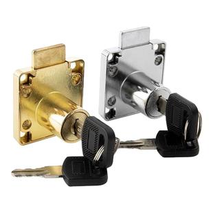 平头办公桌子抽屉锁文件柜门家用通用家具暗装柜子安全钥匙届转舌