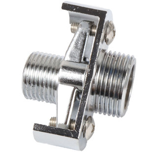 淋浴器配件花洒万向曲角接头万向曲脚加长弯脚淋浴龙头拐脚修正器