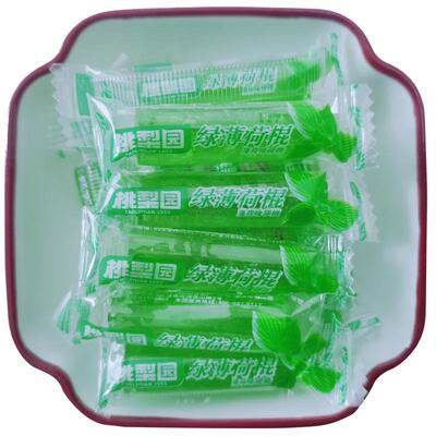 老式薄荷棍糖清凉糖果