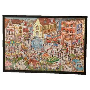 拼图框2000片96*68cm97*69厘米70*100专用拼图框裱框实木相框画框