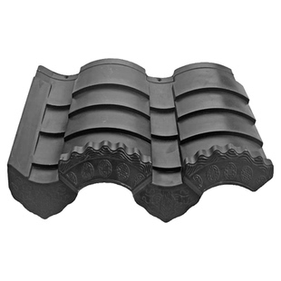 高分子仿古瓦古建瓦连体仿古屋面瓦园林小青瓦别墅建筑高分子筒瓦