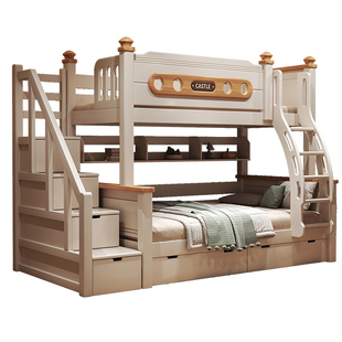 全实木上下铺经济型双层床多功能高低子母床儿童床两层木床上下床