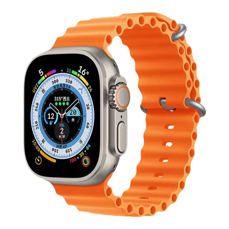 适用AppleWatch ultra海洋表带8苹果S8手表iWatch7新款se运动s9/6